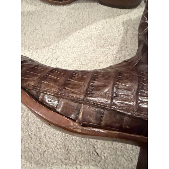 New CODY JAMES MEN\'S EXOTIC CAIMAN WESTERN Cowboy BOOTS Brown 12D BBE4521-01 main image 13